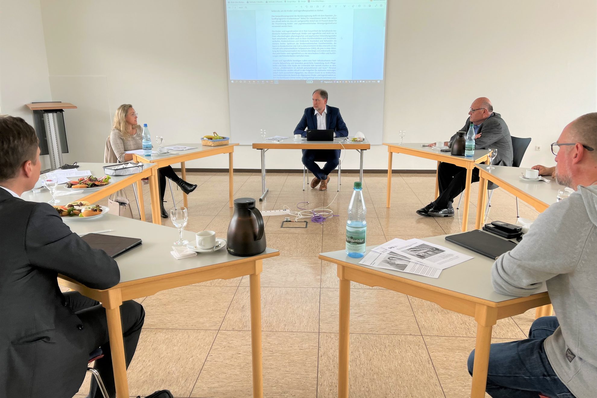 Beim gemeinsamen Gespräch.